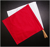 Shinpanki - Official Tournament Flag (Red/White)