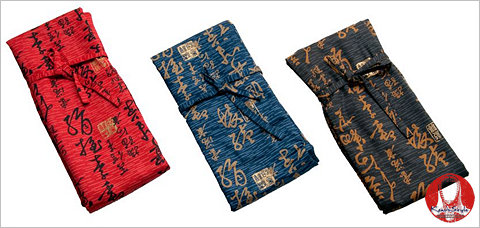 Japanese Design Cotton Shinai Bag (for 3 Shinai) - Click Image to Close
